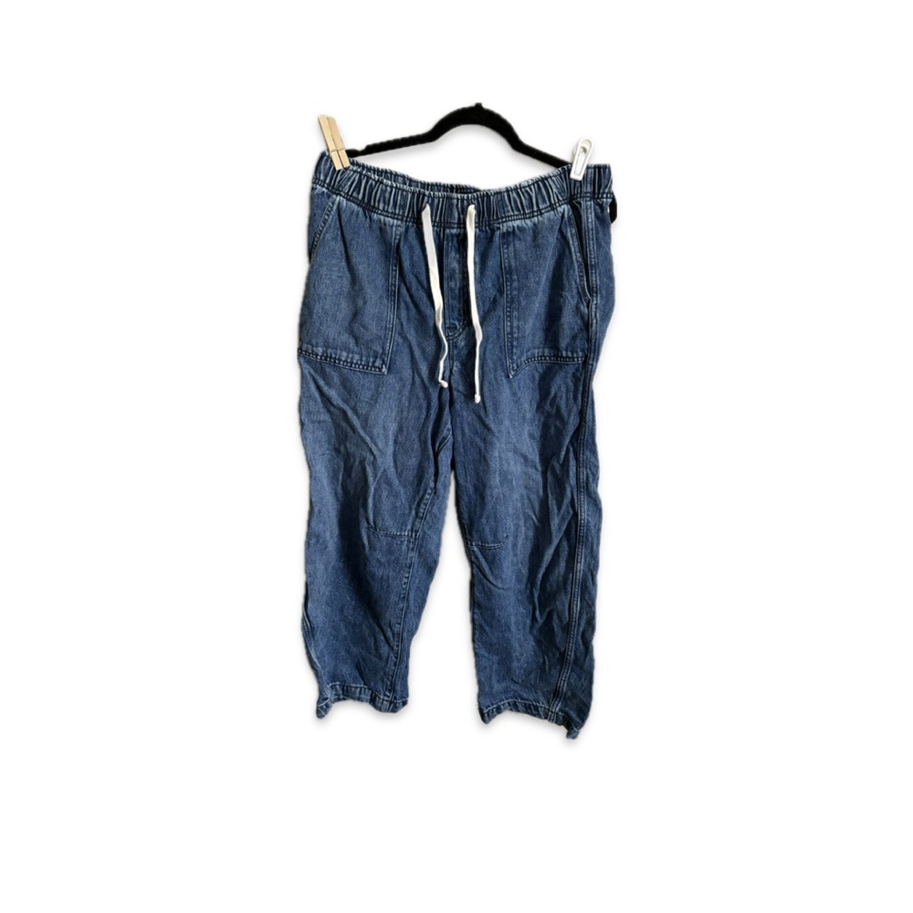 GAP Indigo Drawstring Barrel Women’s Jeans - Picture 2 of 5